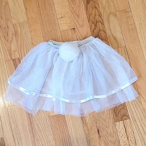 Bunny White Tutu Skirt (toddler size)